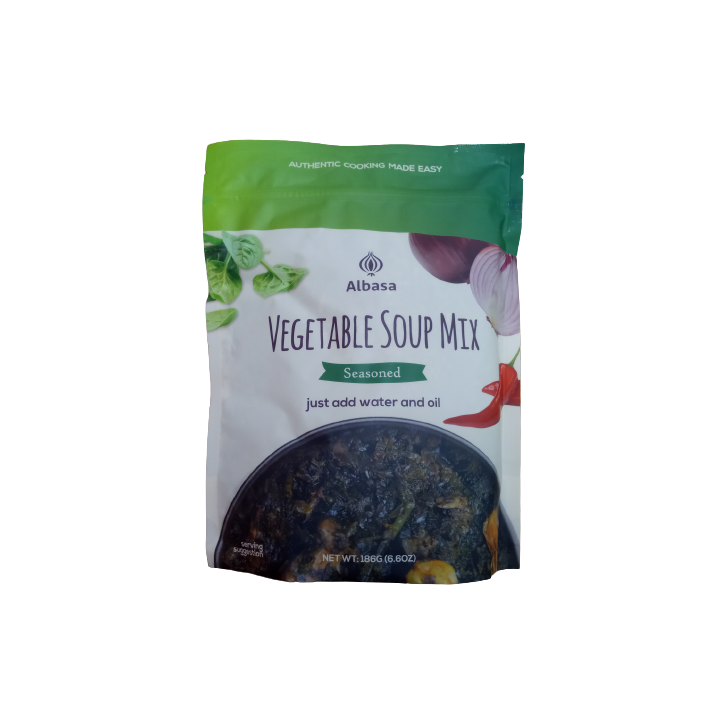 Albasa Vegetable Soup Mix, Seasoned (Edikaikong) 6.6oz