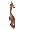 African Wood Carved Small Giraffe