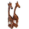 African Wood Carved Small Giraffe