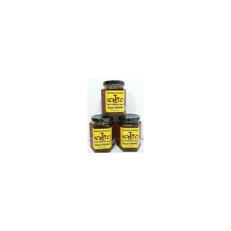 Liberia's Premier Koto Fried Pepper Sauce (Mild) 9oz