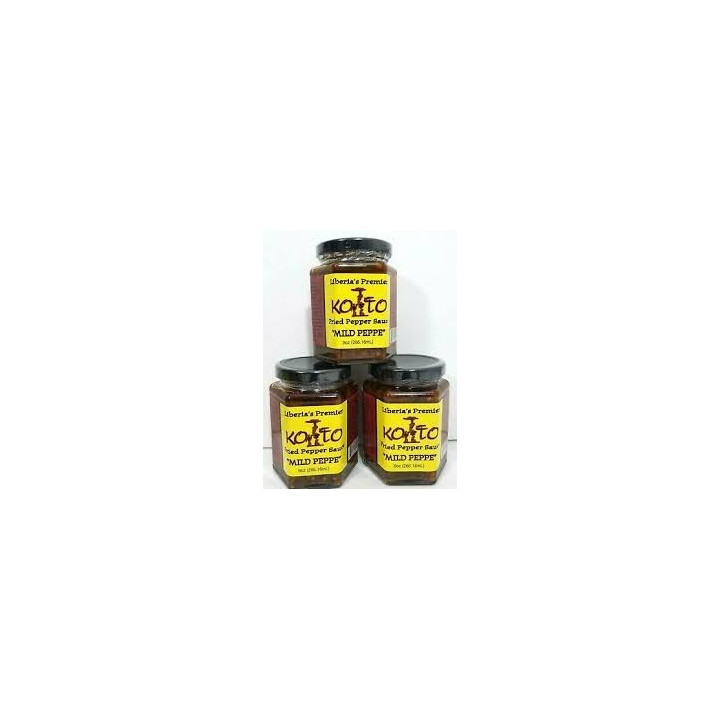 Liberia's Premier Koto Fried Pepper Sauce (Mild) 9oz