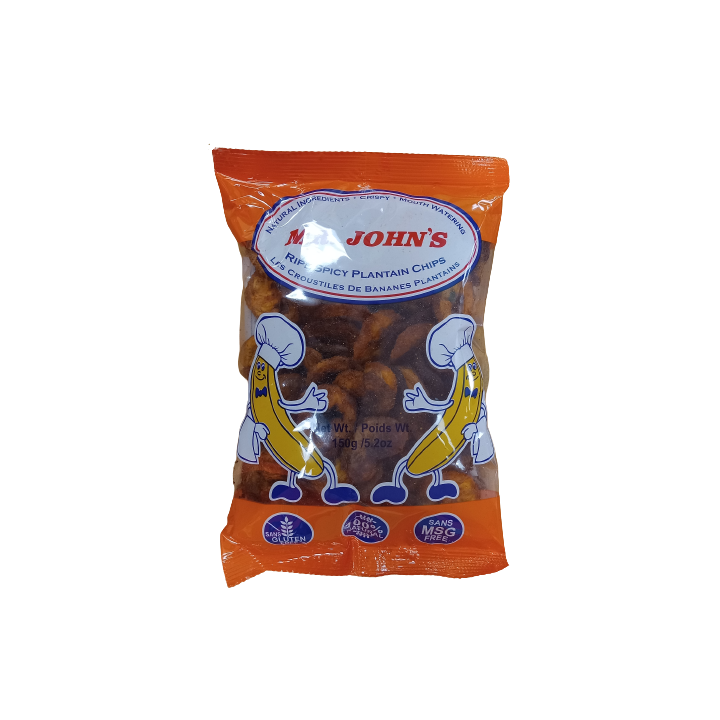 Mr. John's Ripe Spicy Plantain Chips 150g