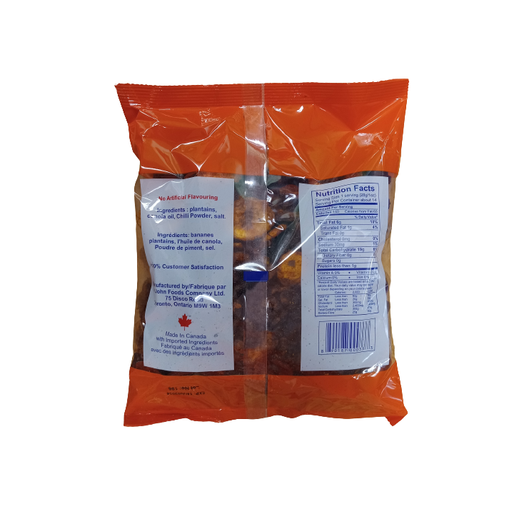 Mr. John's Ripe Spicy Plantain Chips 400g