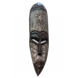 Hand Carved African Wooden & Metal Masks