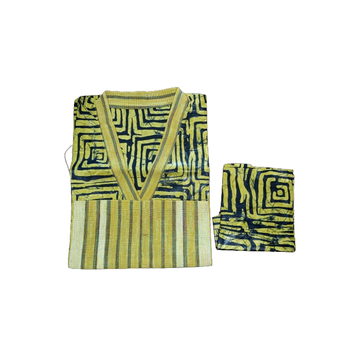 Women's African Kampala Dress & Scarf