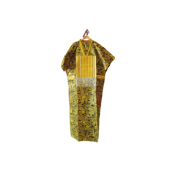 Women's African Kampala Dress & Scarf