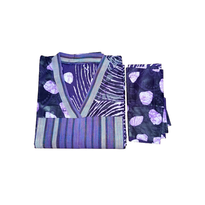 Women's African Kampala Dress & Scarf