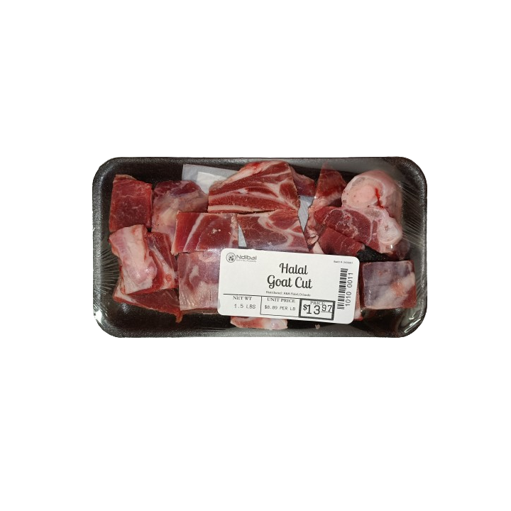 Ndibai Halal Goat Cut 1.5 LBS