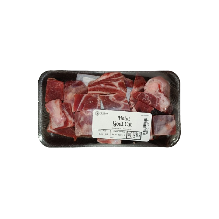 Ndibai Halal Goat Cut 1.5 LBS