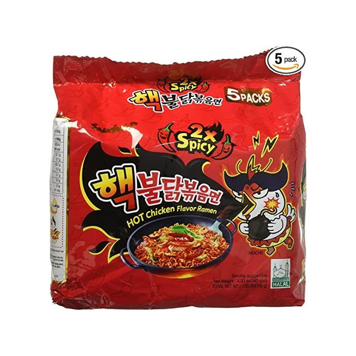 Samyang Buldak Hot 2x spicy Chicken Flavor 5 Packs