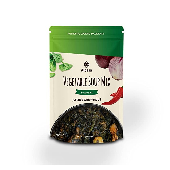 Albasa Vegetable Soup Mix, Seasoned (Edikaikong) 6.6oz