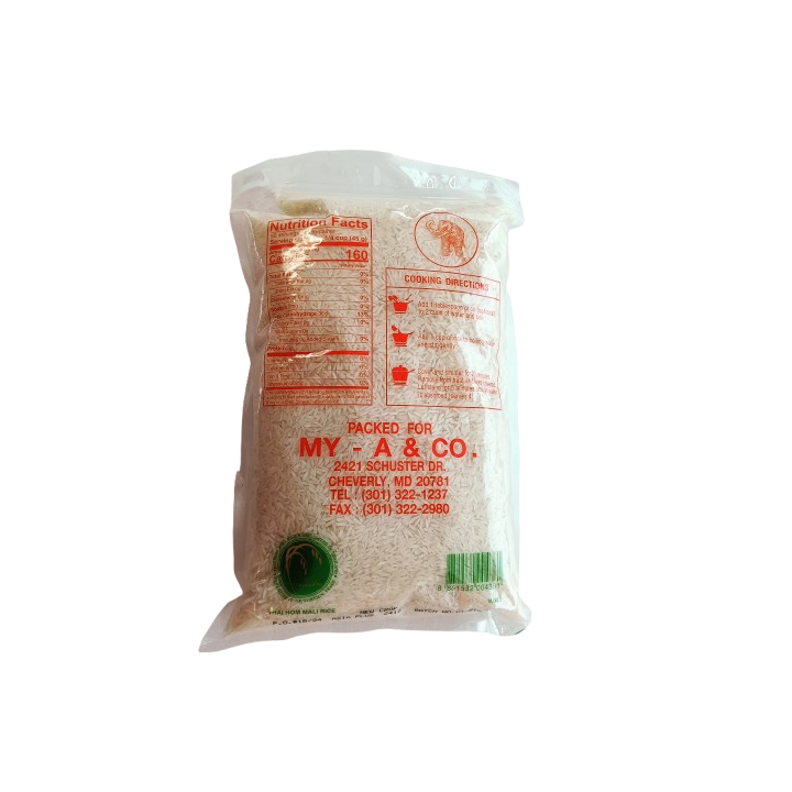 Elephant Jasmine White Scented Rice (5 LBS)
