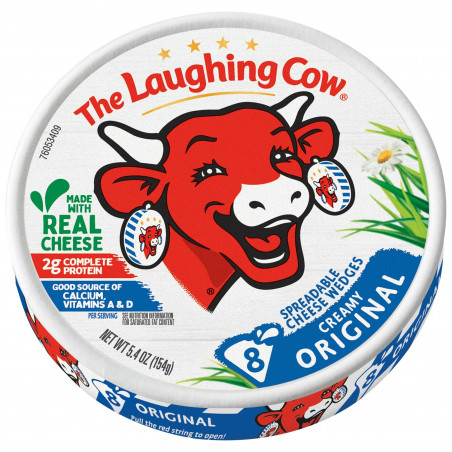 The Laughing Cow Original Spreadable Swiss Cheese Wedge, 5.4 oz
