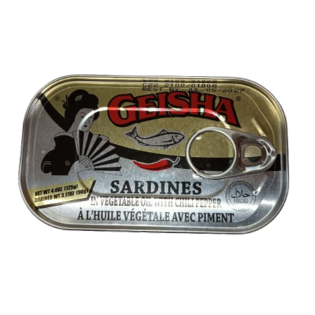 Geisha Sardine with Chili Pepper 125g