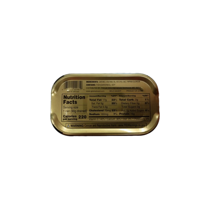 Geisha Sardine with Chili Pepper 125g