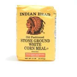 Indian Head White Corn Meal 5 LBS