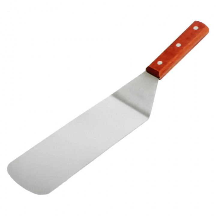 TG SLTWBT010 14 1/2" Turner w/ Wood Handle, Stainless Steel
