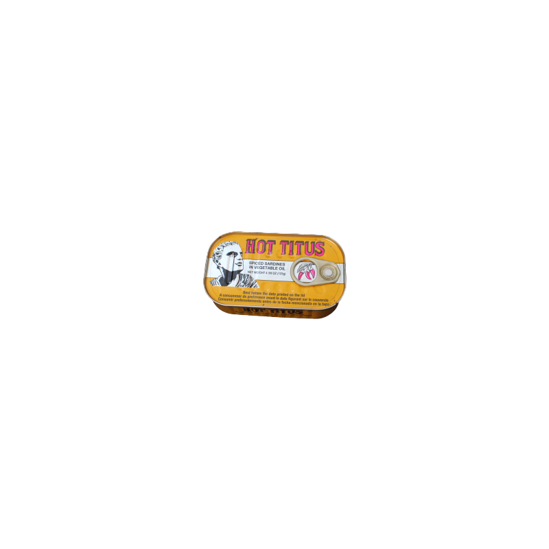 Titus Sardine Hot In Soybean Oil 125g