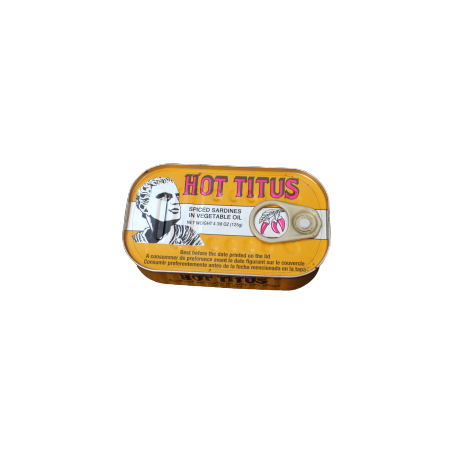 Titus Sardine Hot In Soybean Oil 125g
