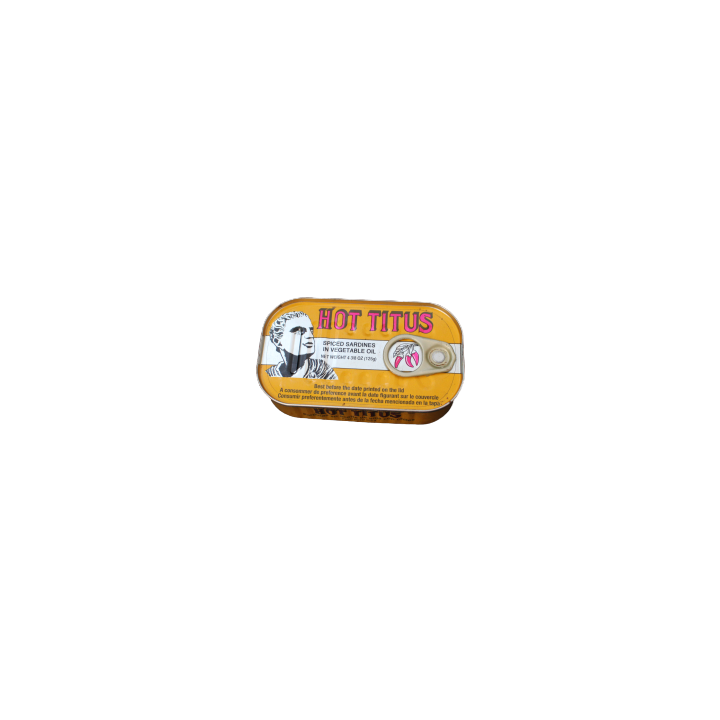 Titus Sardine Hot In Soybean Oil 125g
