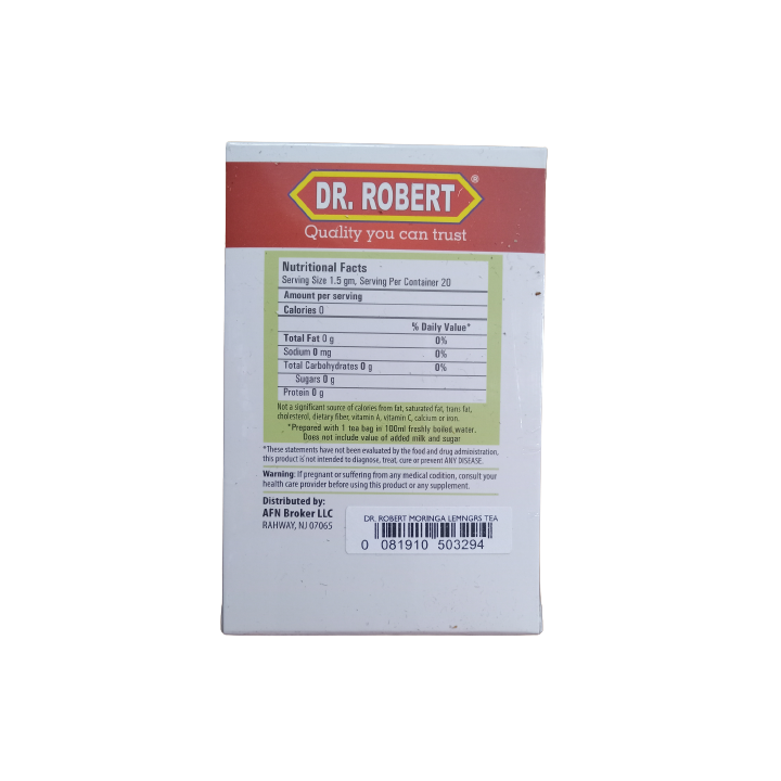 Dr. Robert Moringa Lemongrass Tea